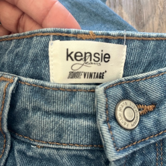 Kensie Women's Blue Distressed Jeans - Picture 2 of 4